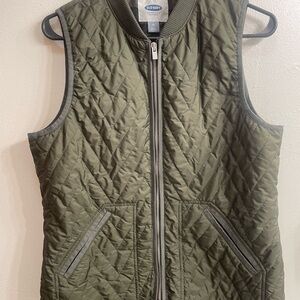 Old Navy Khaki Quilted Vest